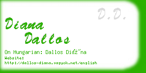 diana dallos business card